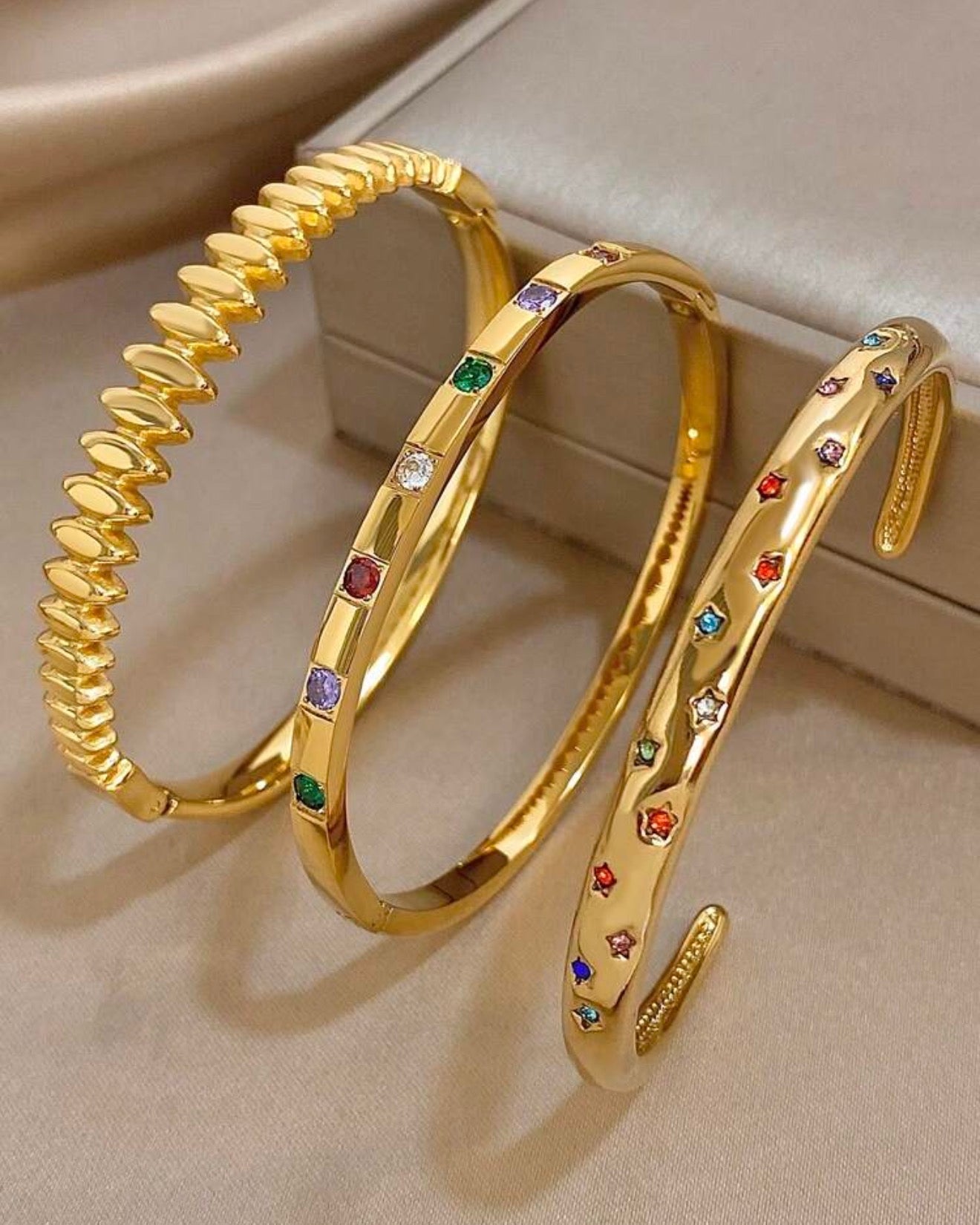 Cleo Bracelet Set - Gold