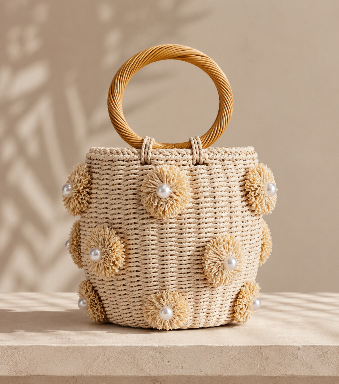 Camellia Bucket Bag - Ivory