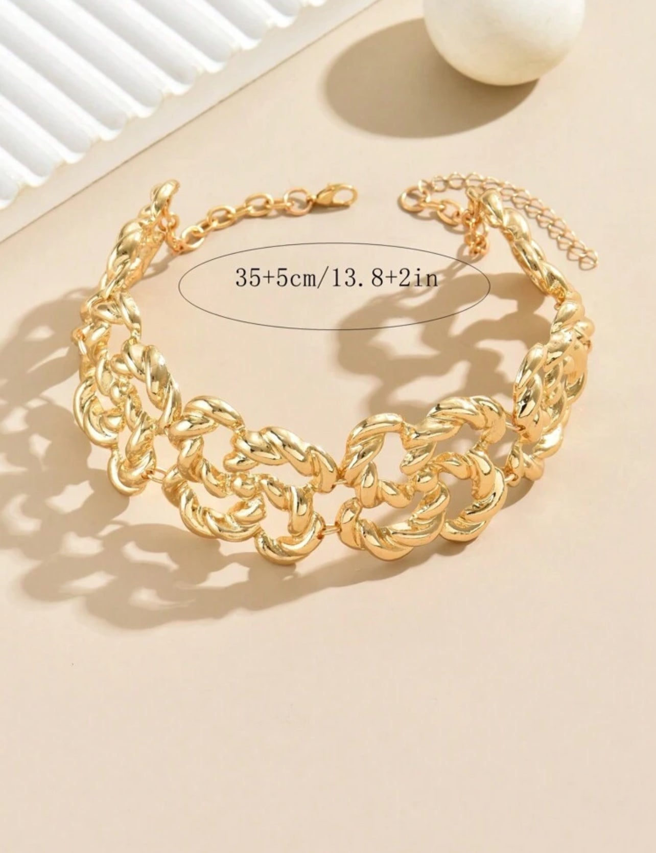 Locked In Choker - Gold