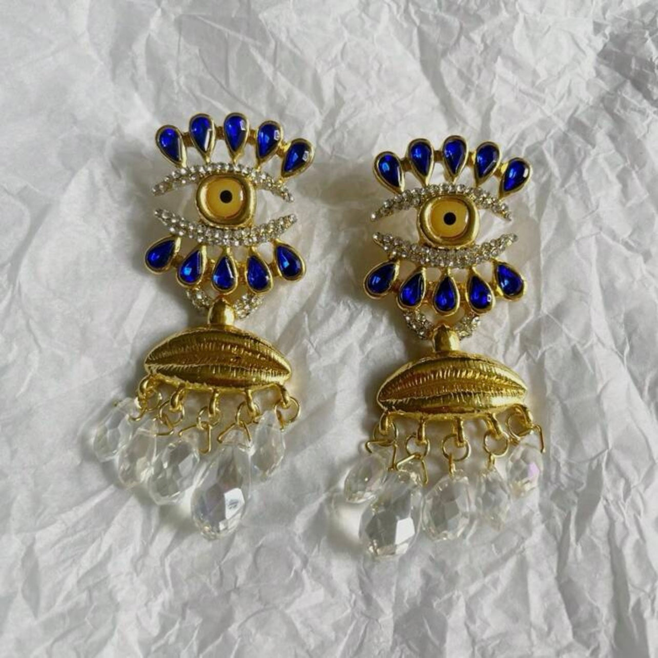 Can’t Keep My Eyes Off You Earrings - Blue