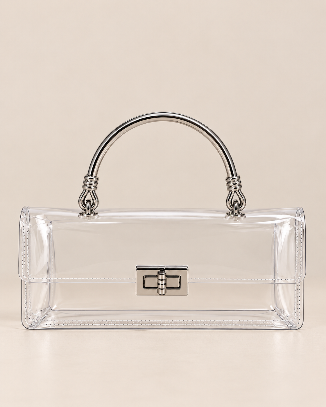 Clear Intentions Handbag - Silver