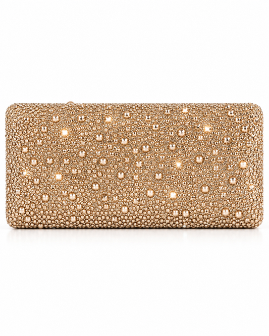 Glitz & Glamour Clutch - Champagne