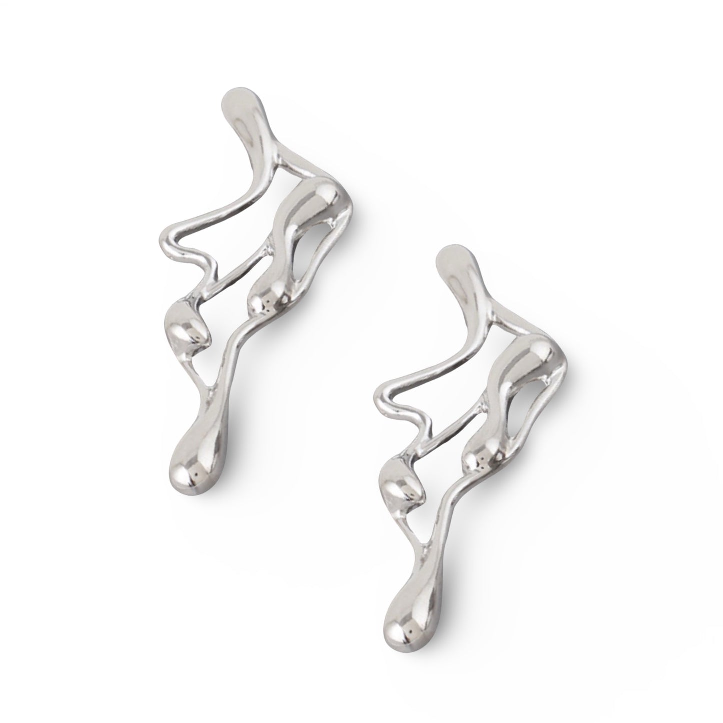 Came Thru Drippin’ Earrings - Silver