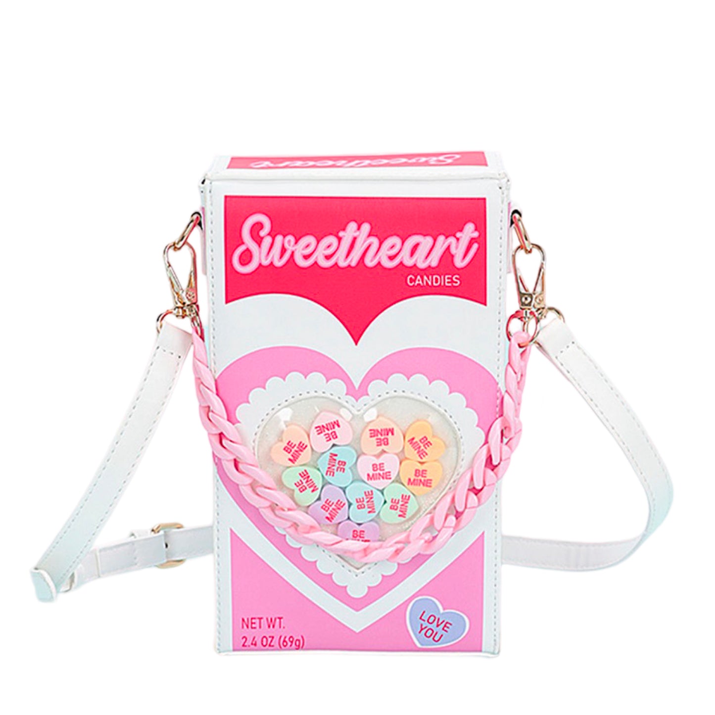 Sweetheart Candy Crossbody - Pink