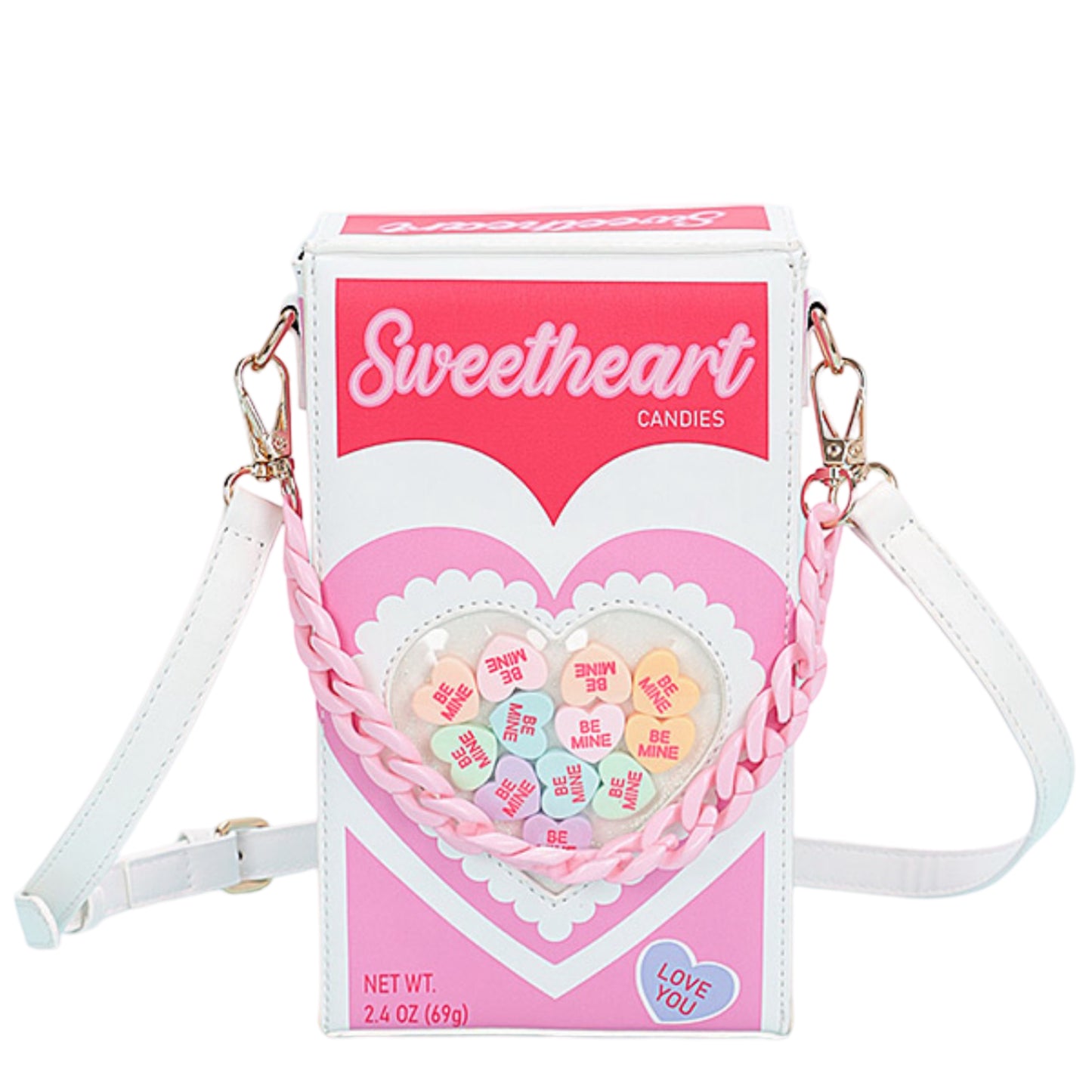 Sweetheart Candy Crossbody - Pink