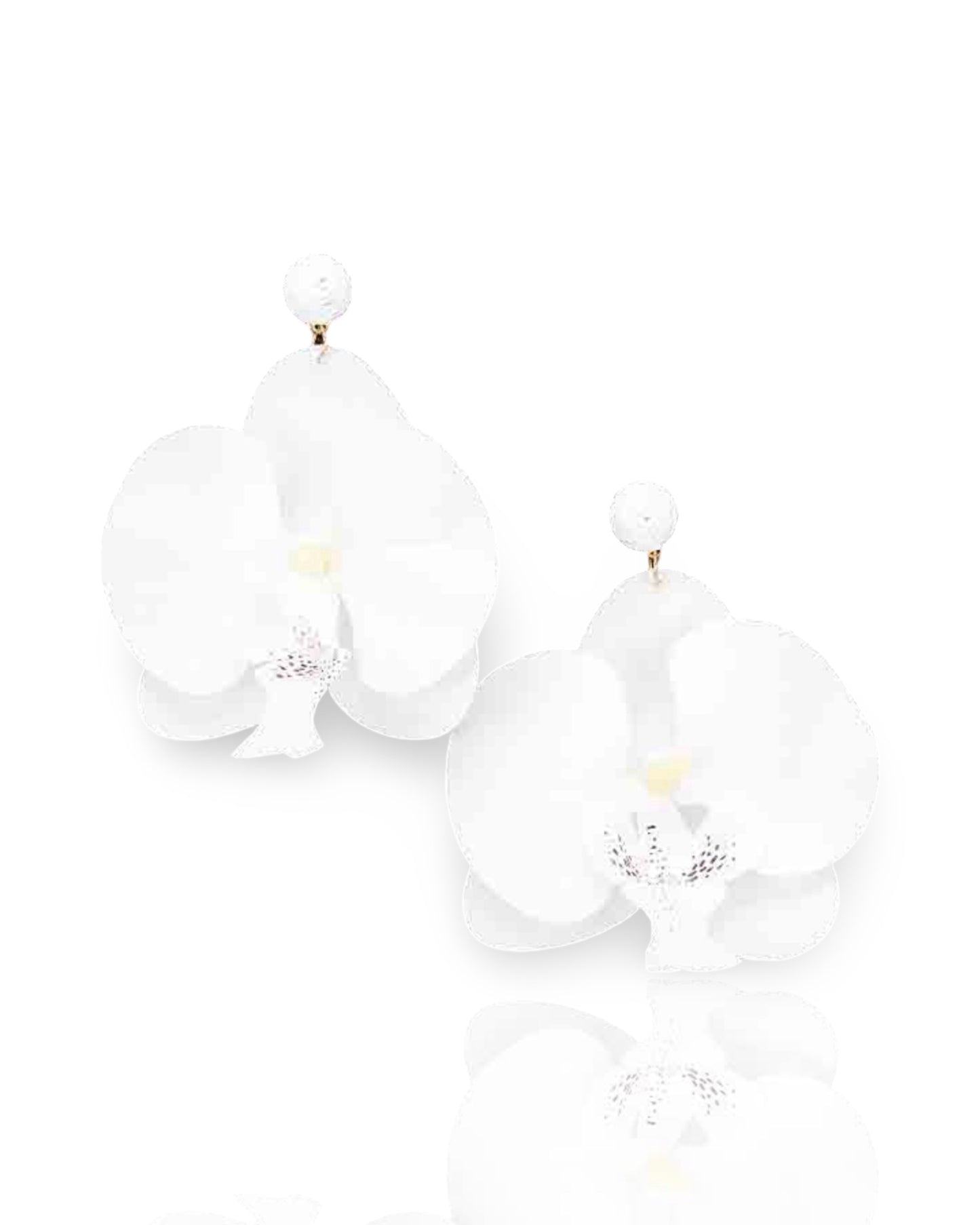 Orchid Earrings - White
