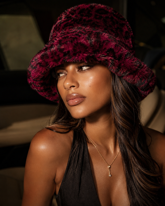 Baby I’m Chilling Bucket Hat - Burgundy