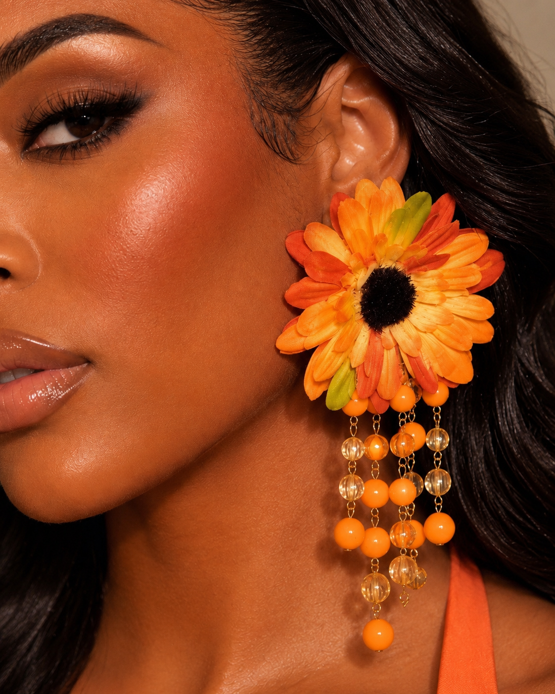 Hello Sunshine Earrings - Orange