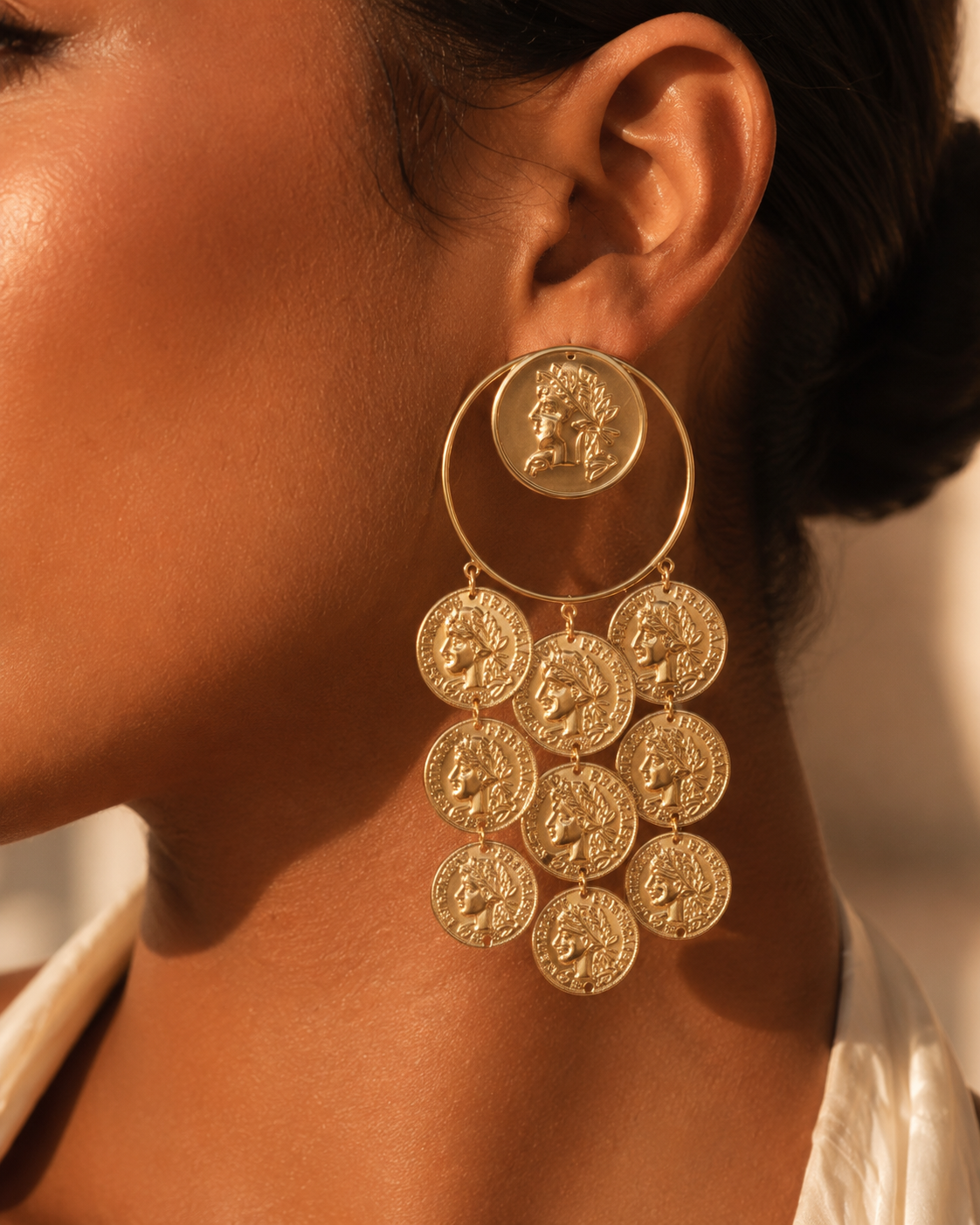 When In Rome Earrings - Gold