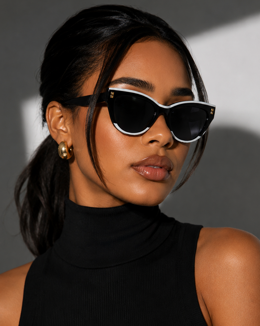 Classic Cat Eye Sunglasses - Black