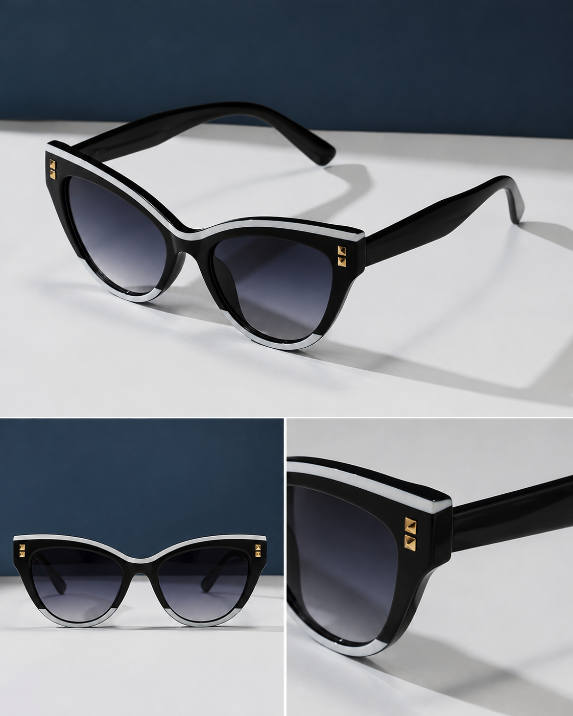 Classic Cat Eye Sunglasses - Black