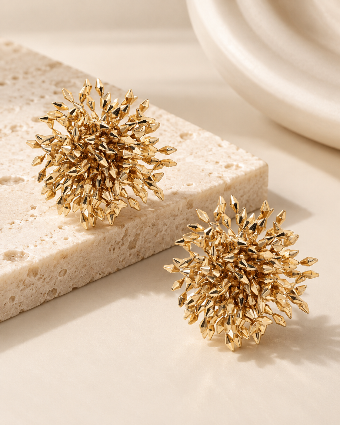 Stargazer Stud Earrings - Gold