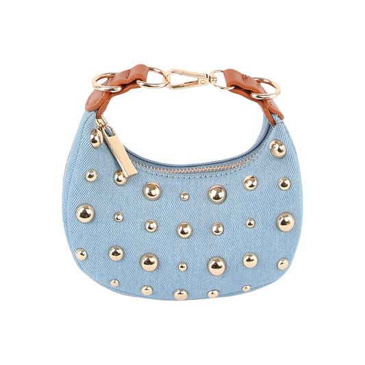 I Love Denim Mini Handbag - Light Blue
