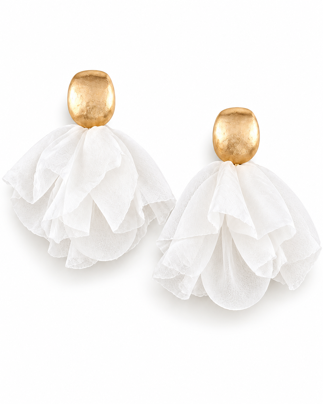 Belle Tassel Earrings - White