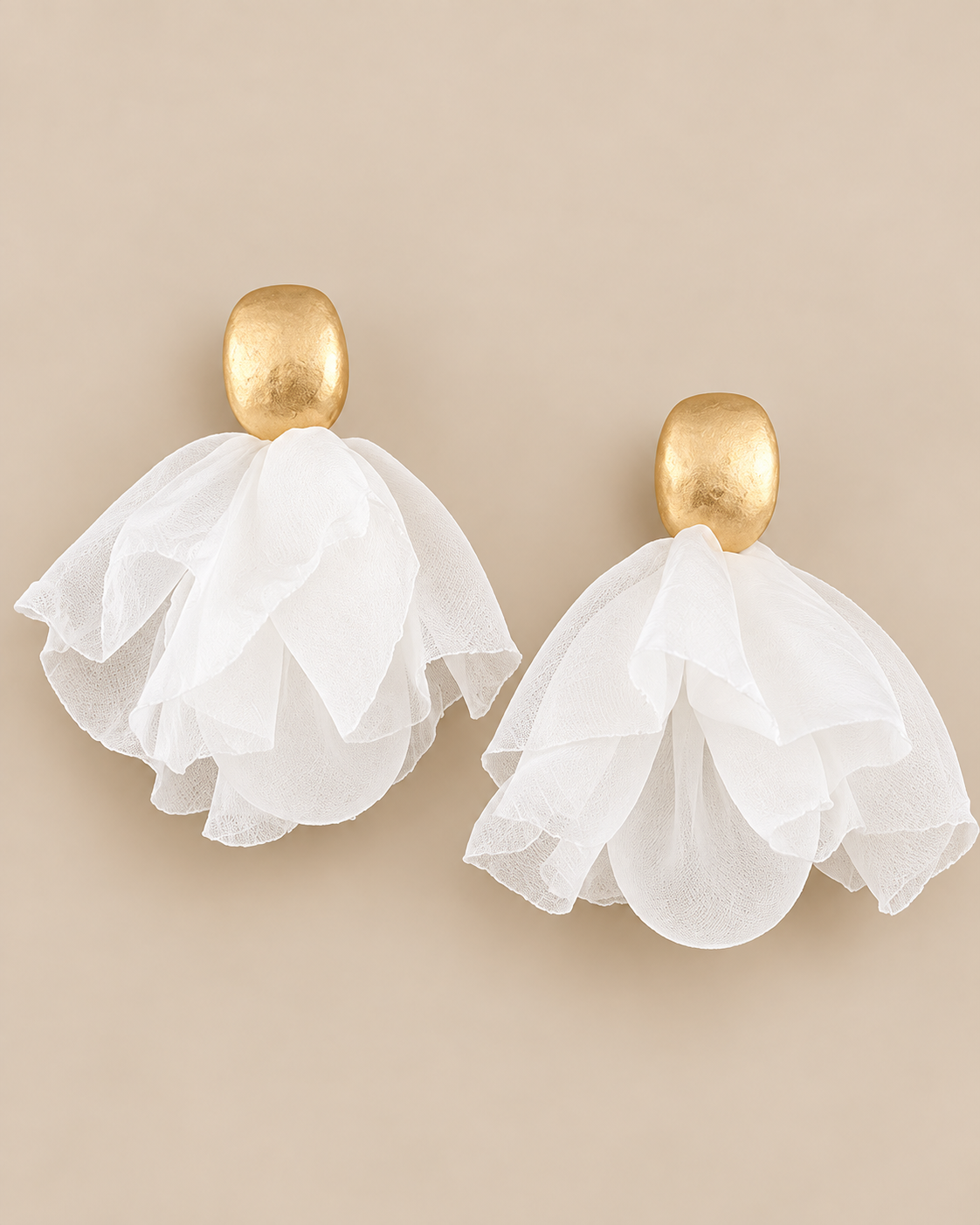 Belle Tassel Earrings - White