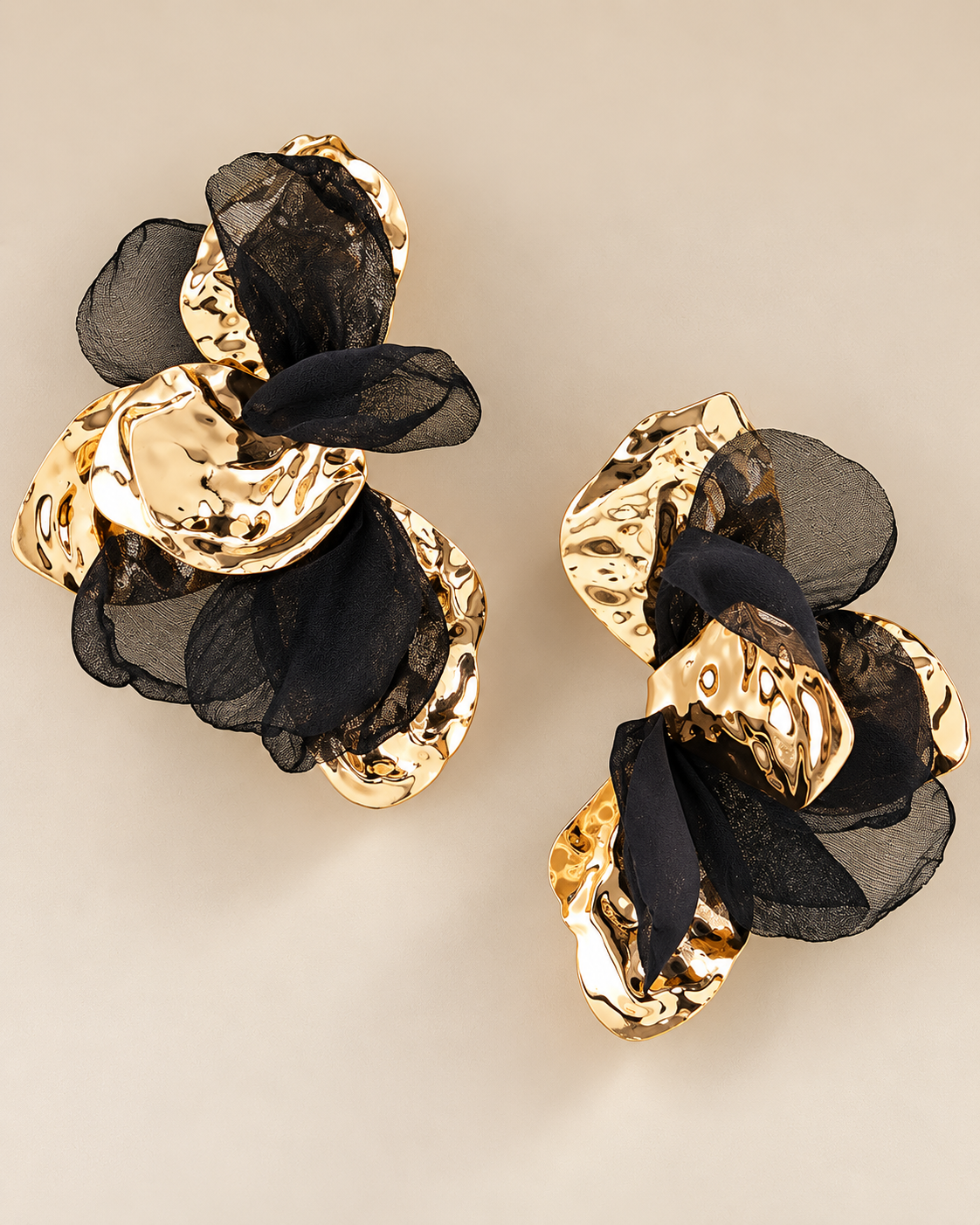 Always In Bloom Earrings - Black
