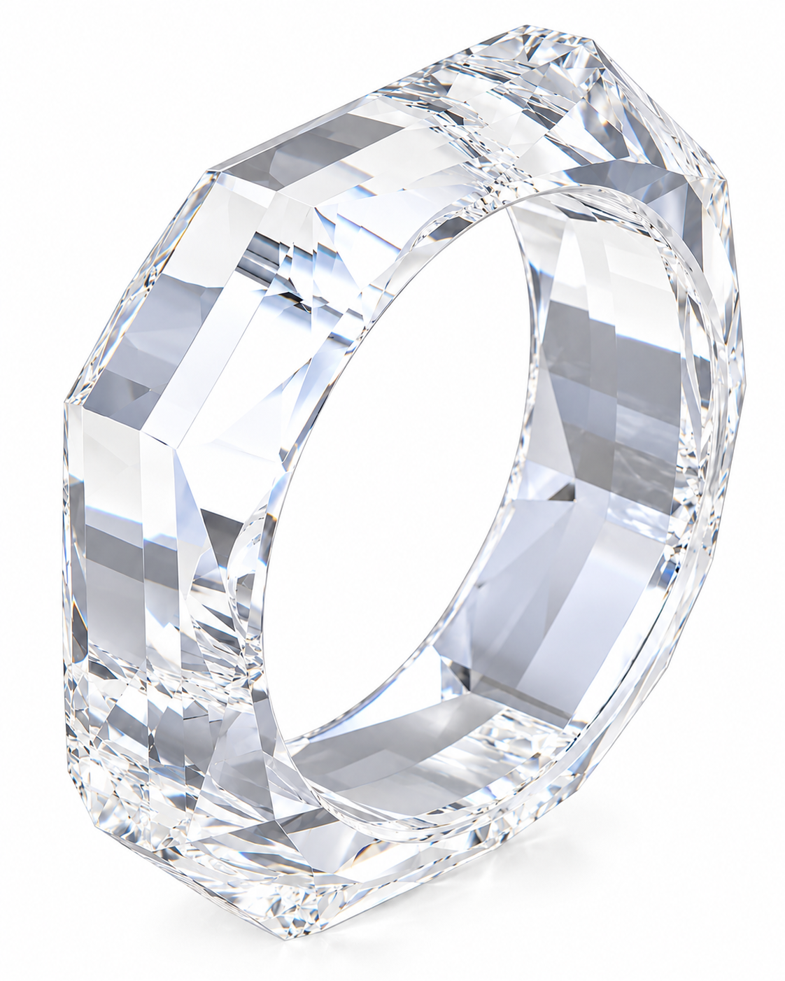 Diamond Cut Bracelet - Clear