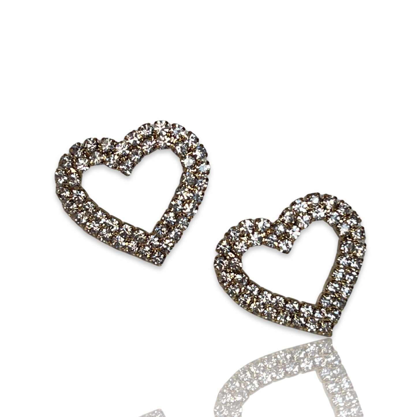 Love Struck Stud Earrings - Clear