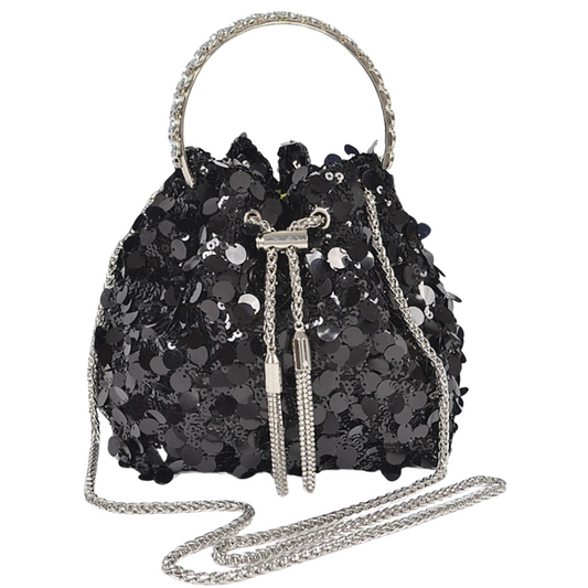 Feelin' Festive Bucket Bag - Black