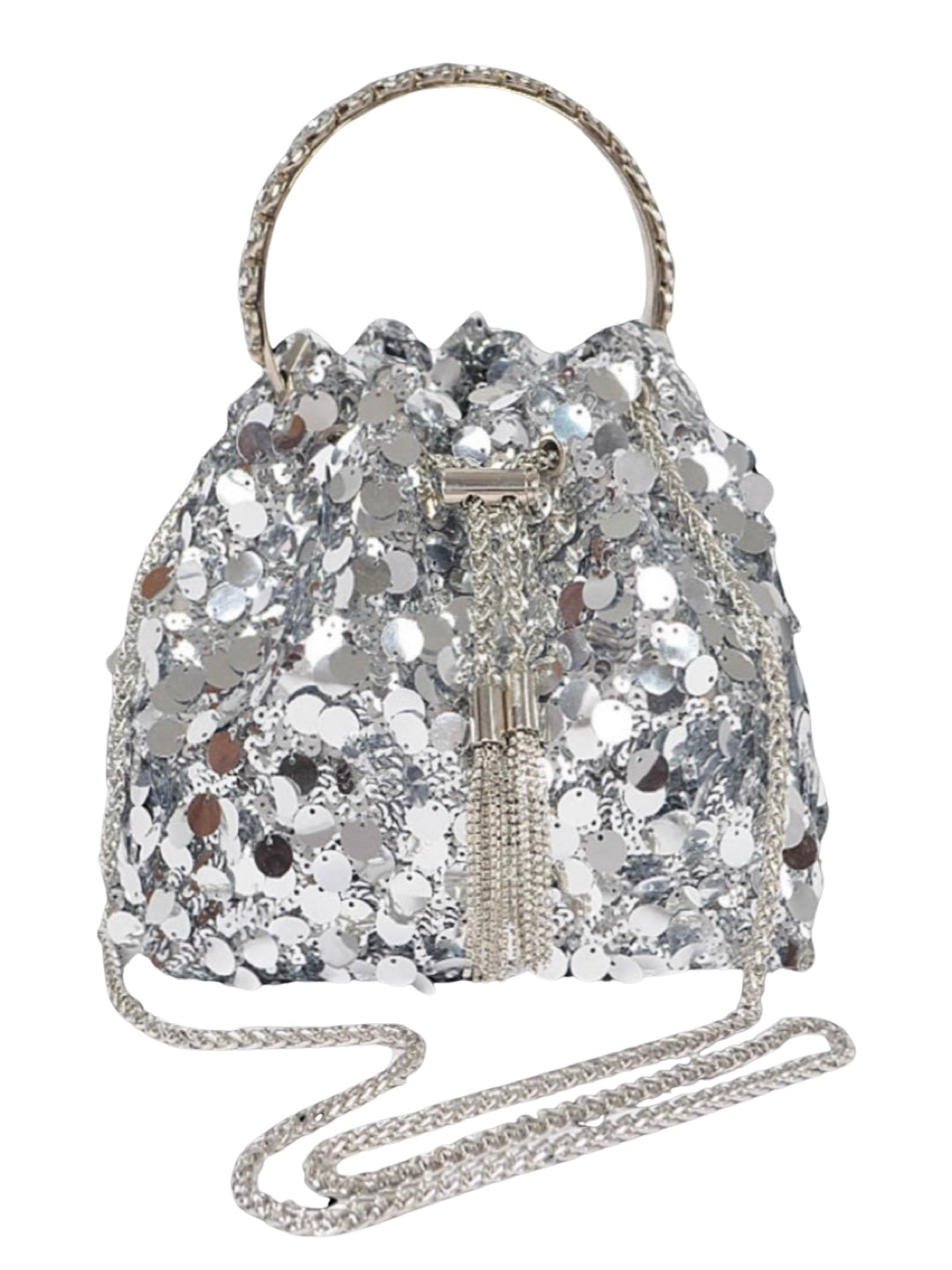 Feelin' Festive Bucket Bag - Silver