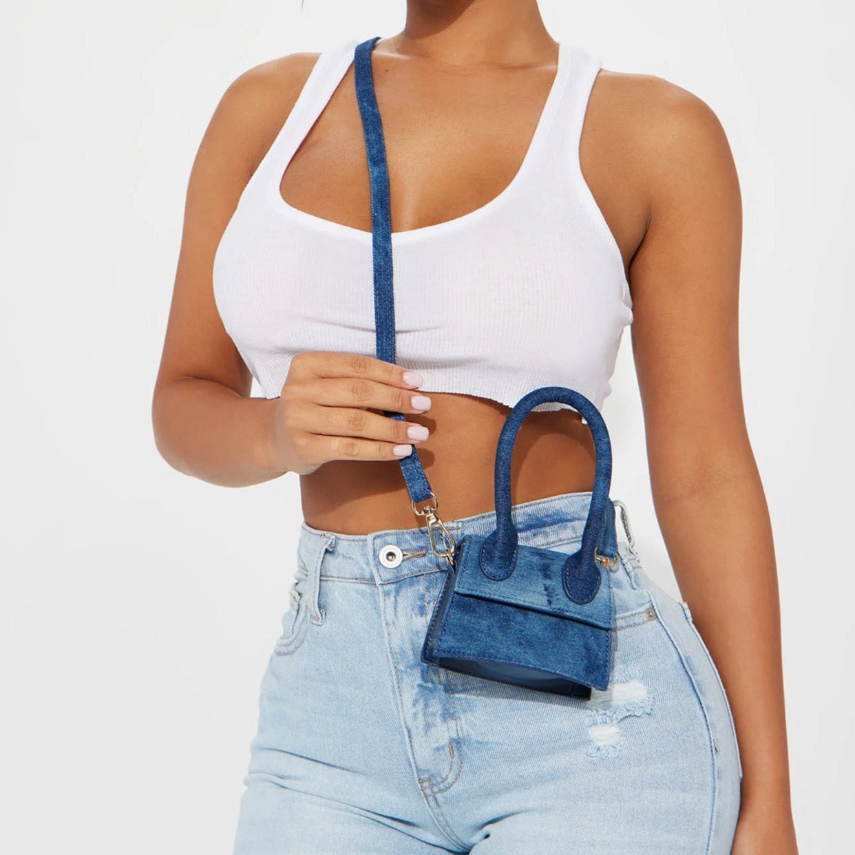 P.Y.T. Mini Crossbody - Denim