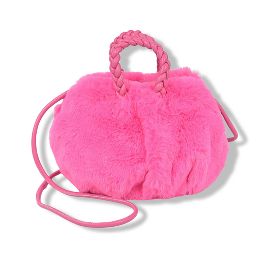 Warm & Fuzzy Feeling Crossbody - Fuchsia