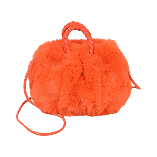 Warm & Fuzzy Feeling Crossbody - Orange